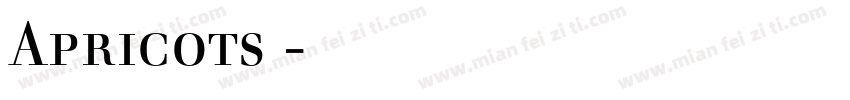 Apricots 字体下载字体转换